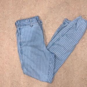 Striped Skinny Jeans